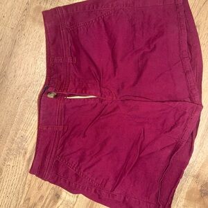American Eagle Outfitters High Waist Red Shorts
